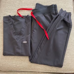 FIGS CHARCOAL SCRUB SET XXS AND XSP